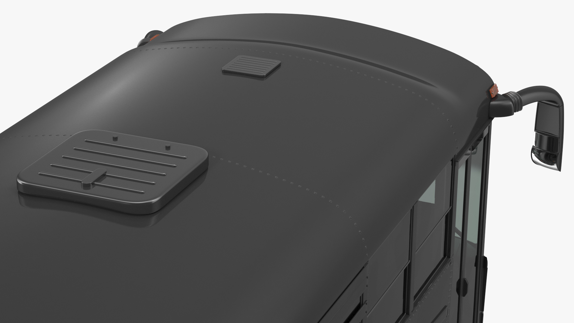 Prison Transport Bus Thomas Saf T Liner Black Rigged 3D
