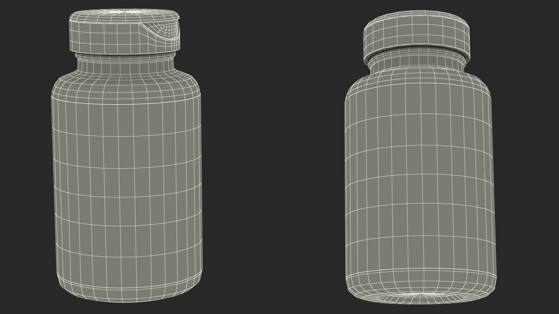 3D Vitamin C Jar model