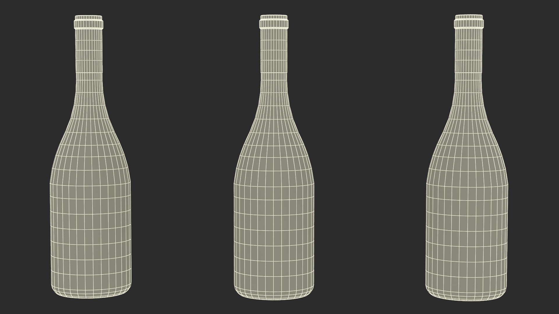 3D model Cosmic Pares Balta Wine Bottle