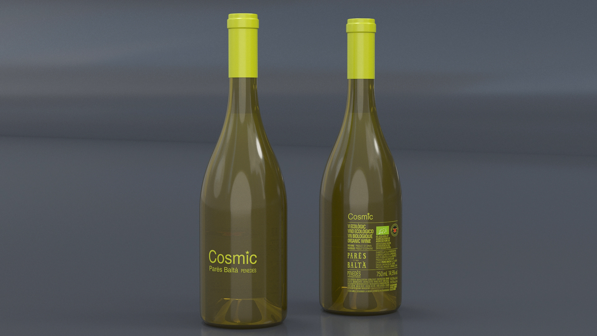 3D model Cosmic Pares Balta Wine Bottle