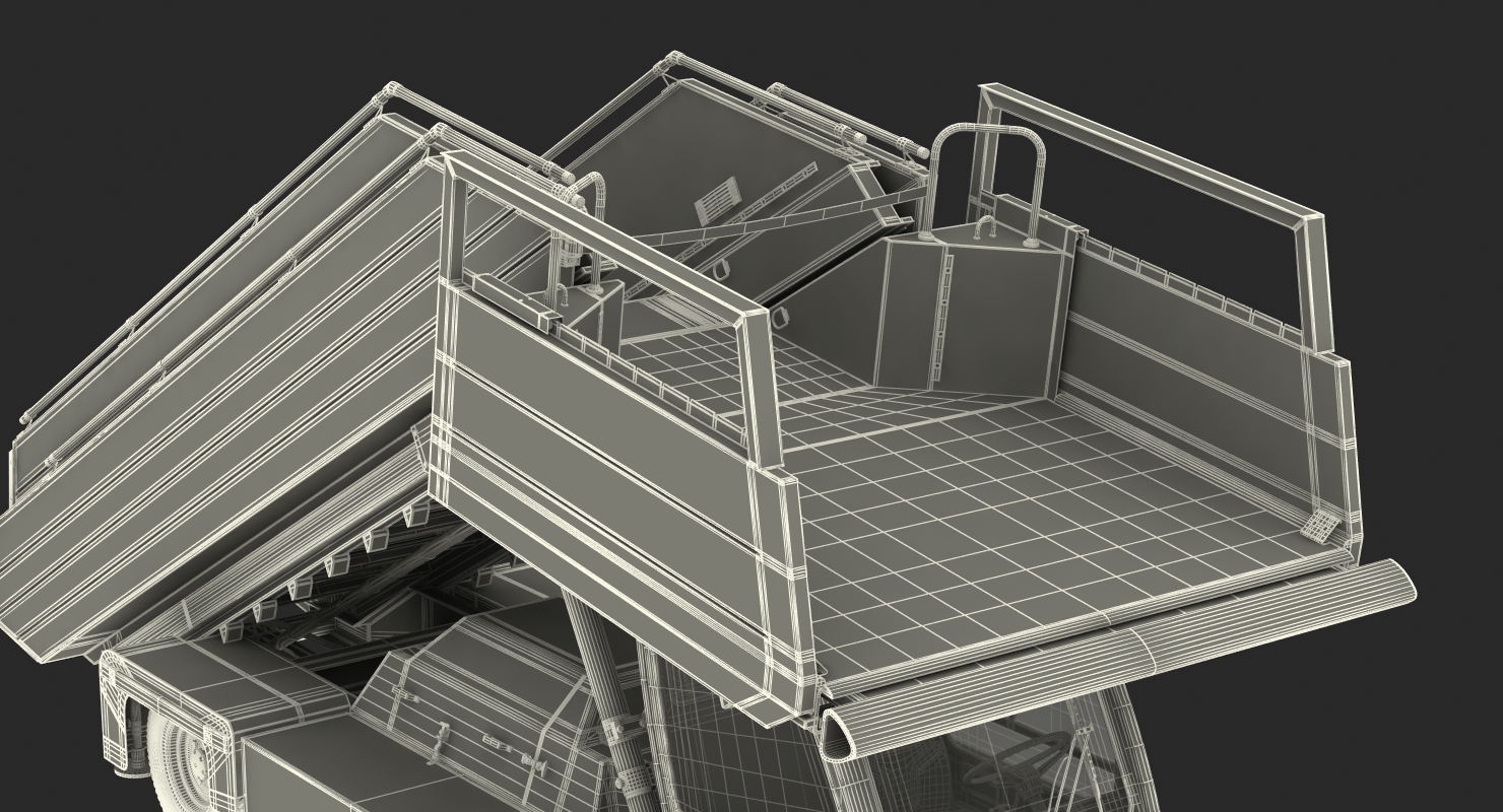 3D Passenger Boarding Stairs Car TLD ABS 580 Rigged model