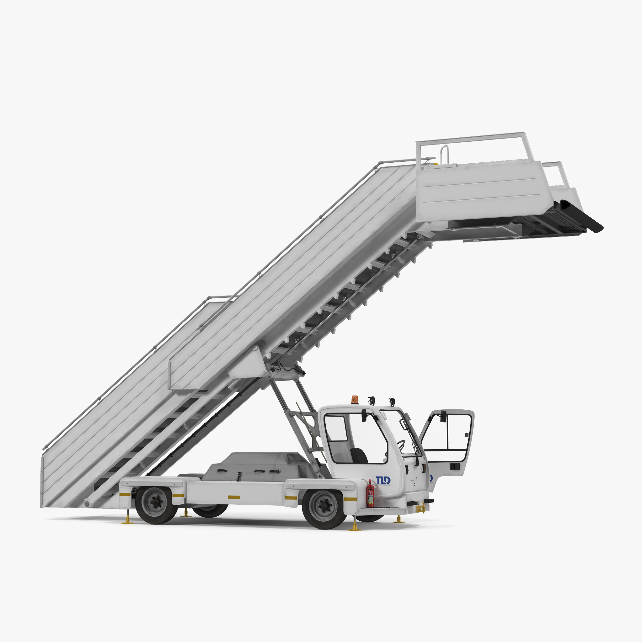 3D Passenger Boarding Stairs Car TLD ABS 580 Rigged model