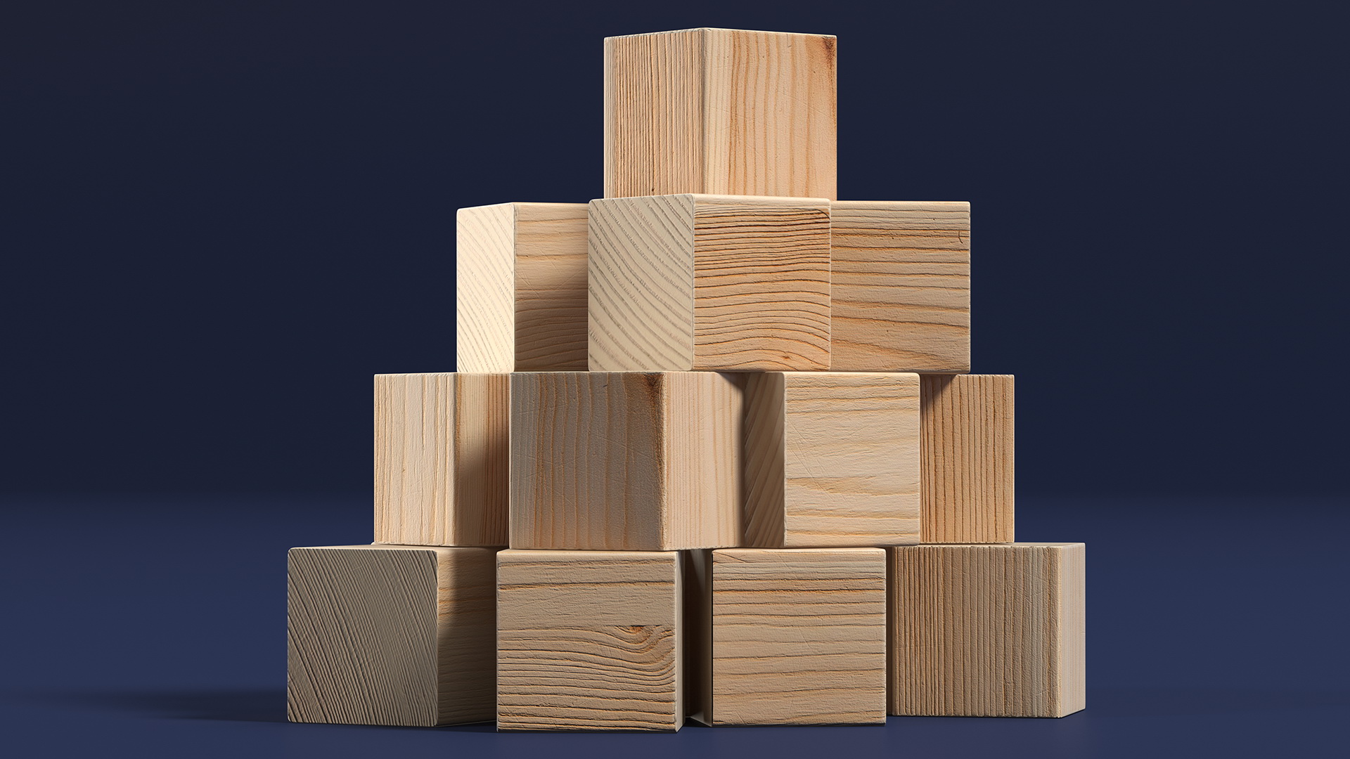 3D Baby Wooden Blocks model