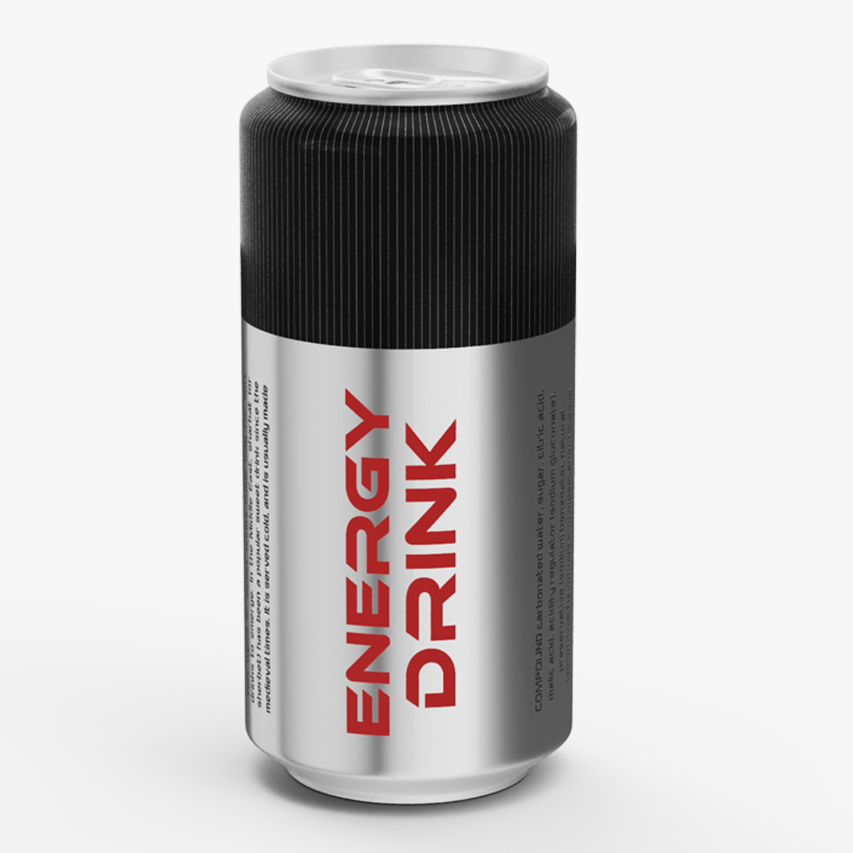 Energy Drink Can Mockup 270ml