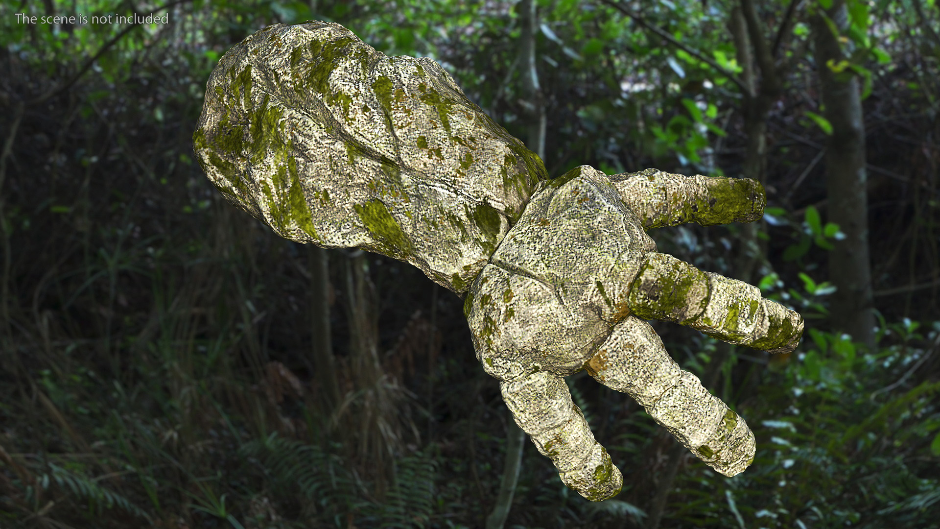 Stone Golem Hand Rigged for Cinema 4D 3D