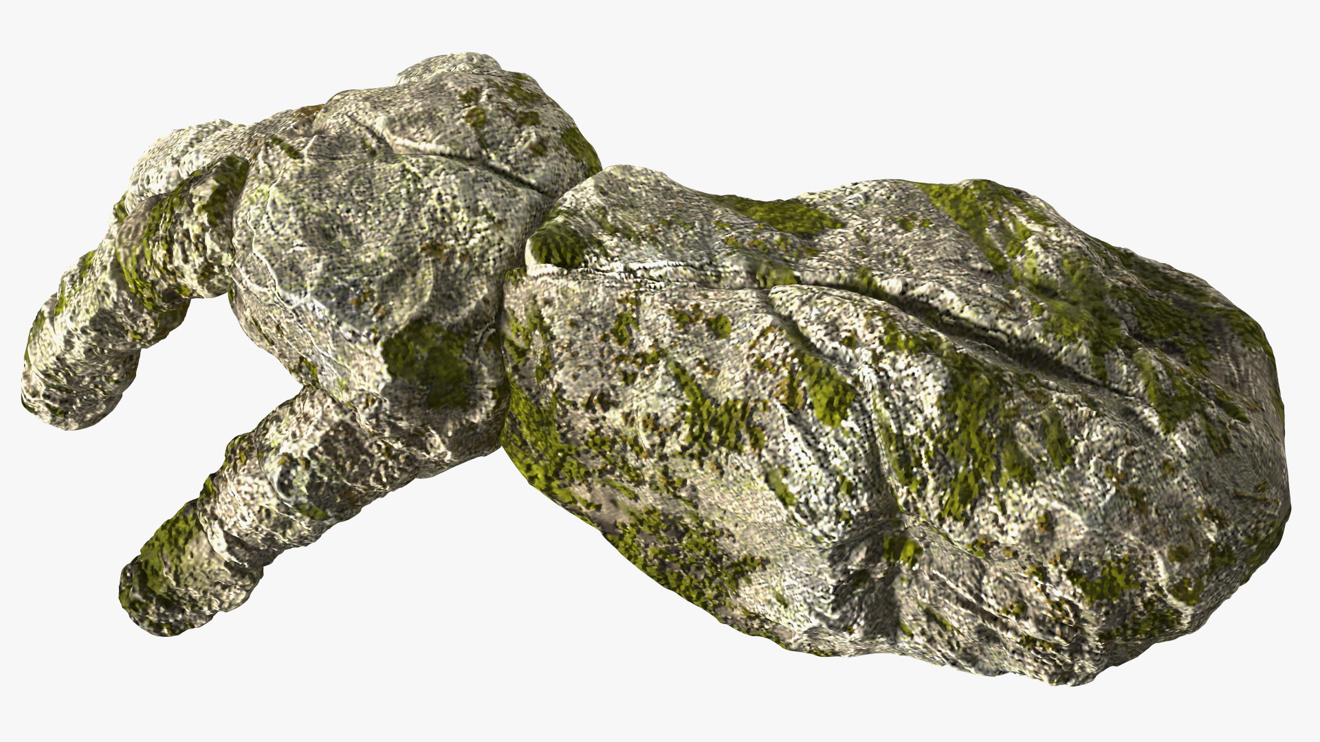 Stone Golem Hand Rigged for Cinema 4D 3D
