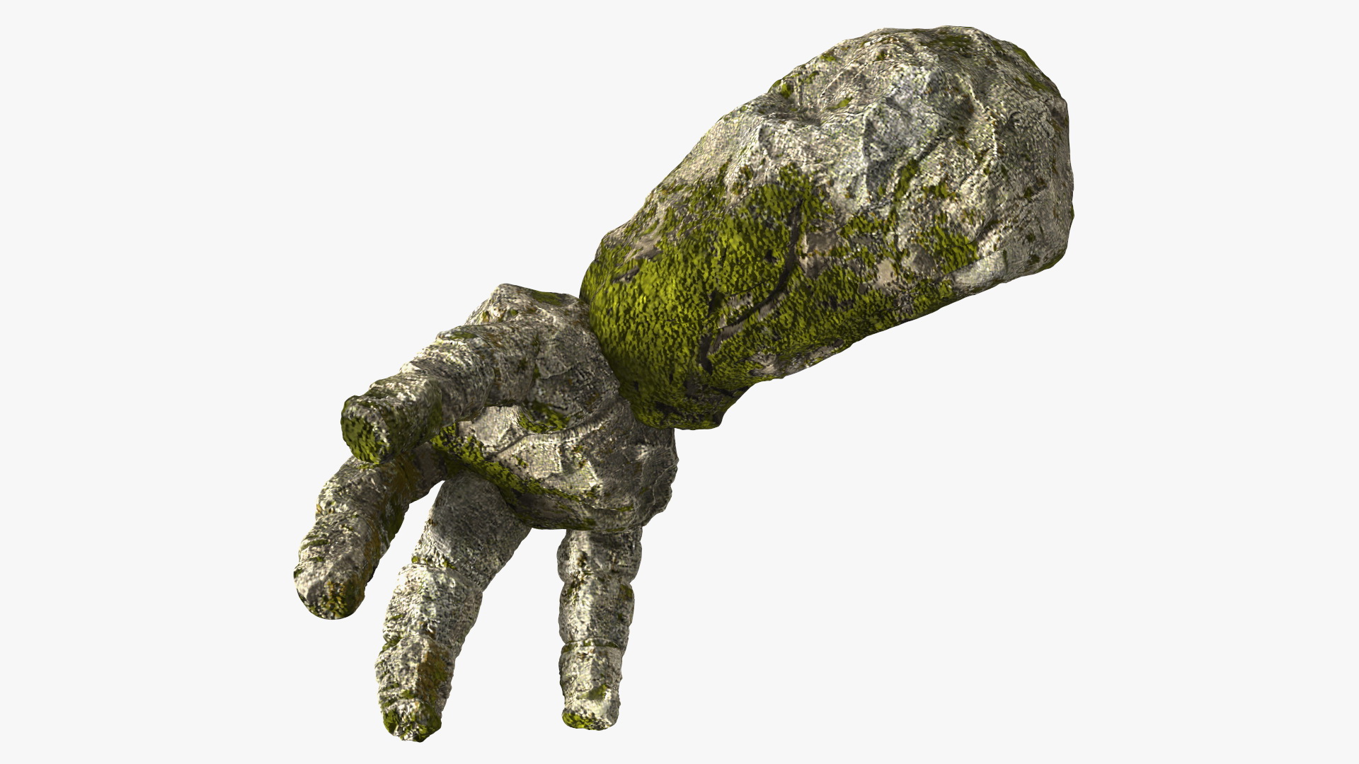 Stone Golem Hand Rigged for Cinema 4D 3D