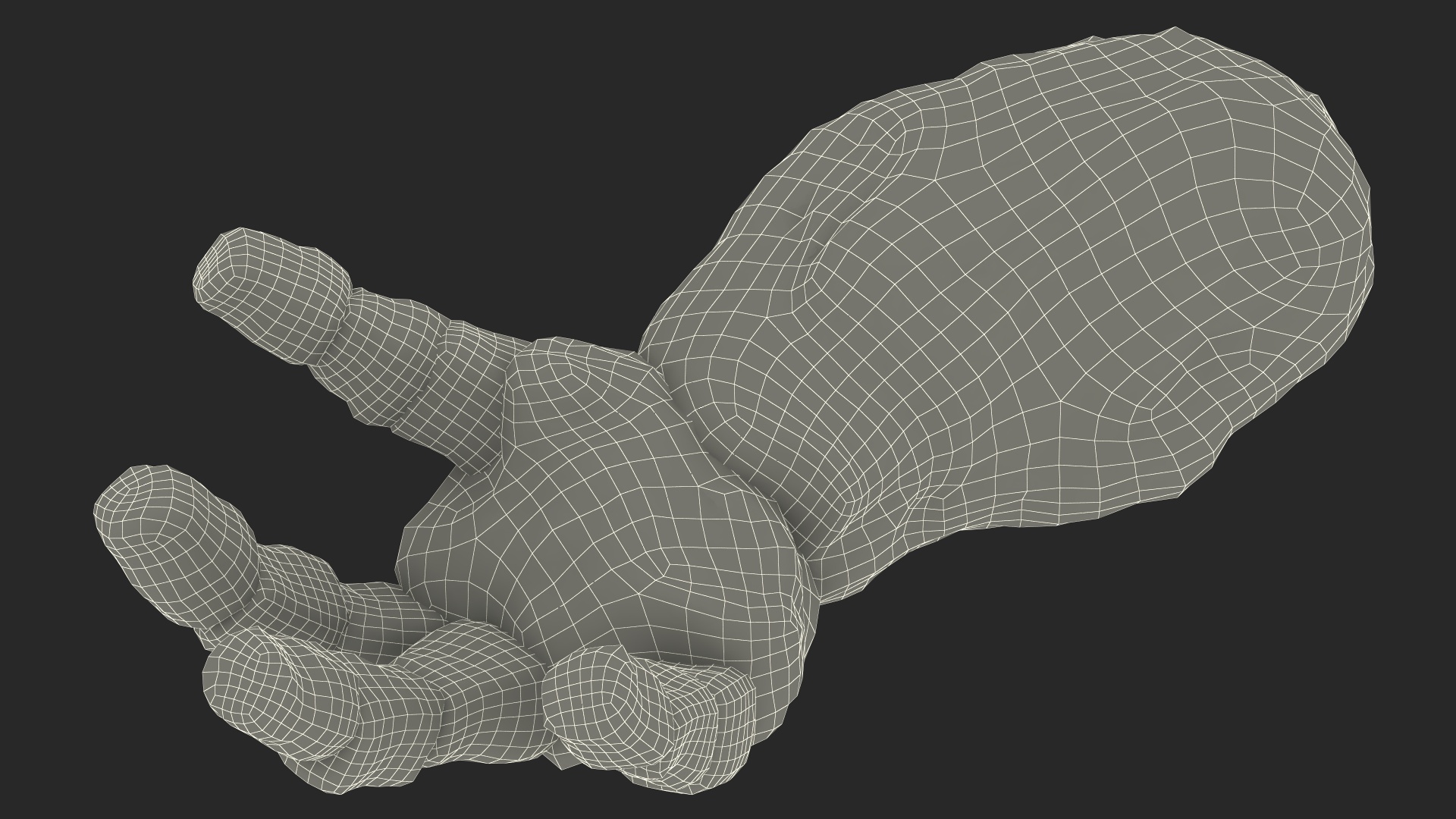 Stone Golem Hand Rigged for Cinema 4D 3D