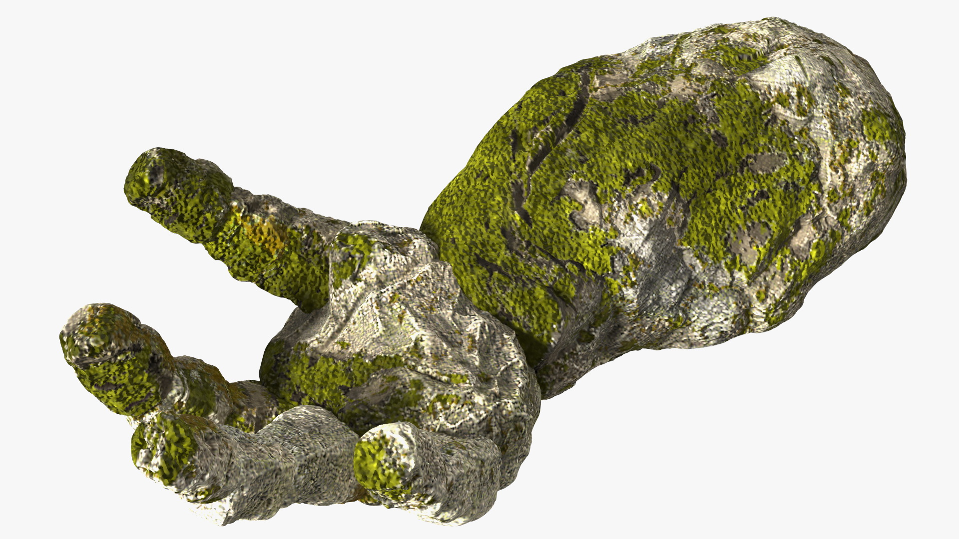 Stone Golem Hand Rigged for Cinema 4D 3D
