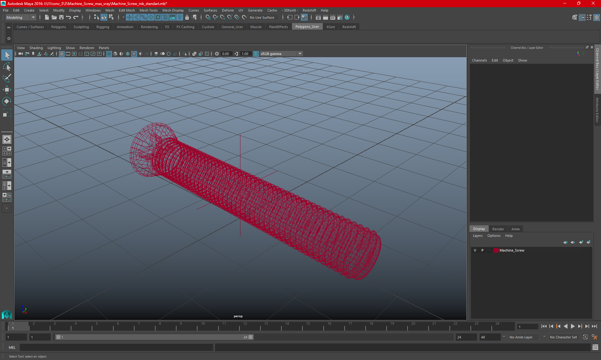 Sheet Metal Screw 3D