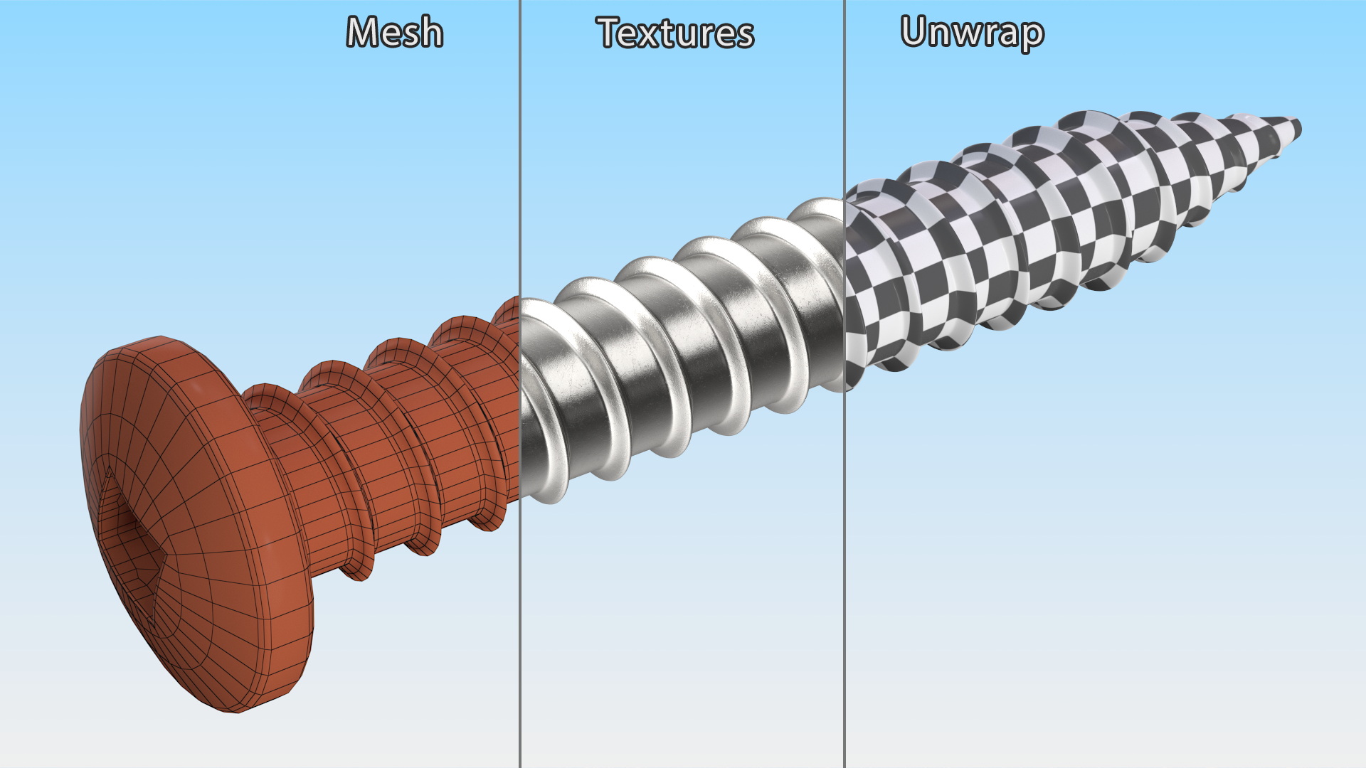 Sheet Metal Screw 3D