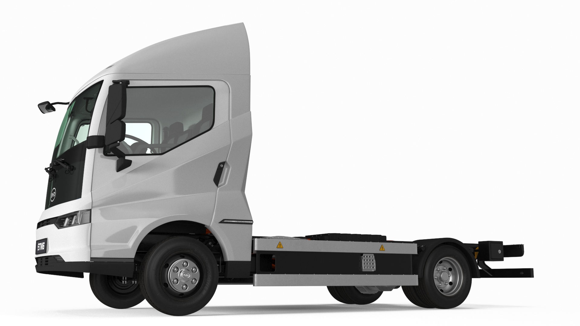 3D Truck BYD ETM6 Chassis White model