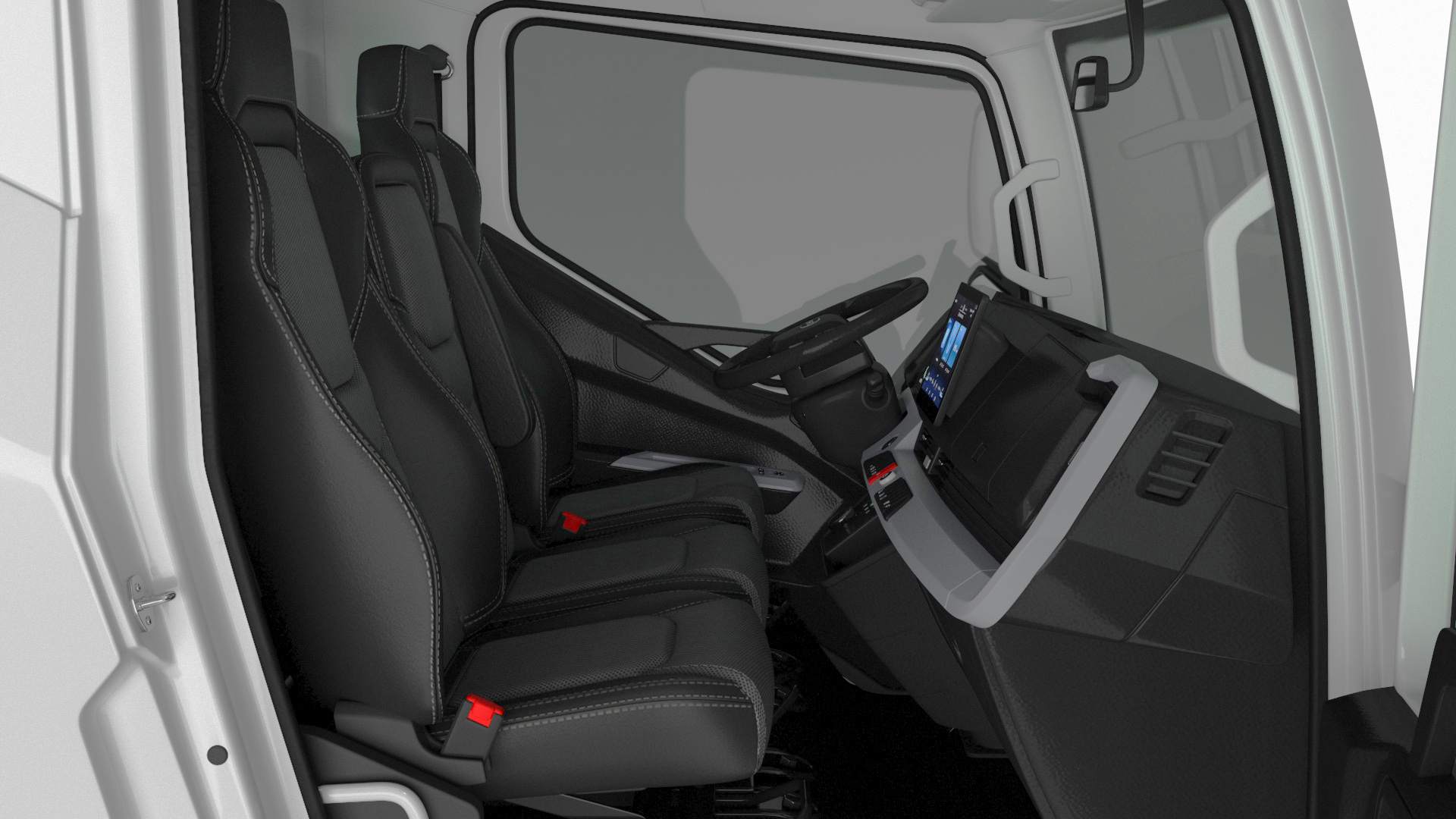 3D Truck BYD ETM6 Chassis White model