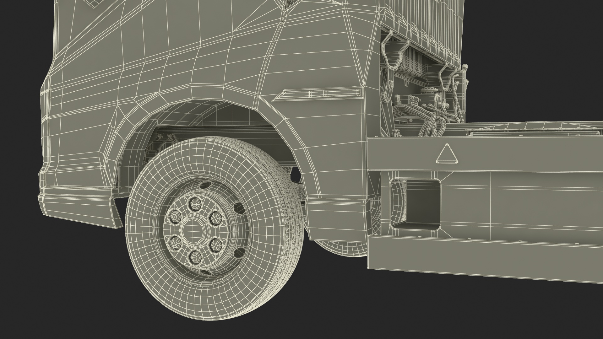 3D Truck BYD ETM6 Chassis White model