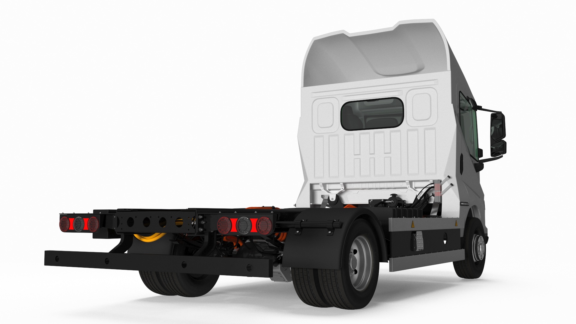 3D Truck BYD ETM6 Chassis White model