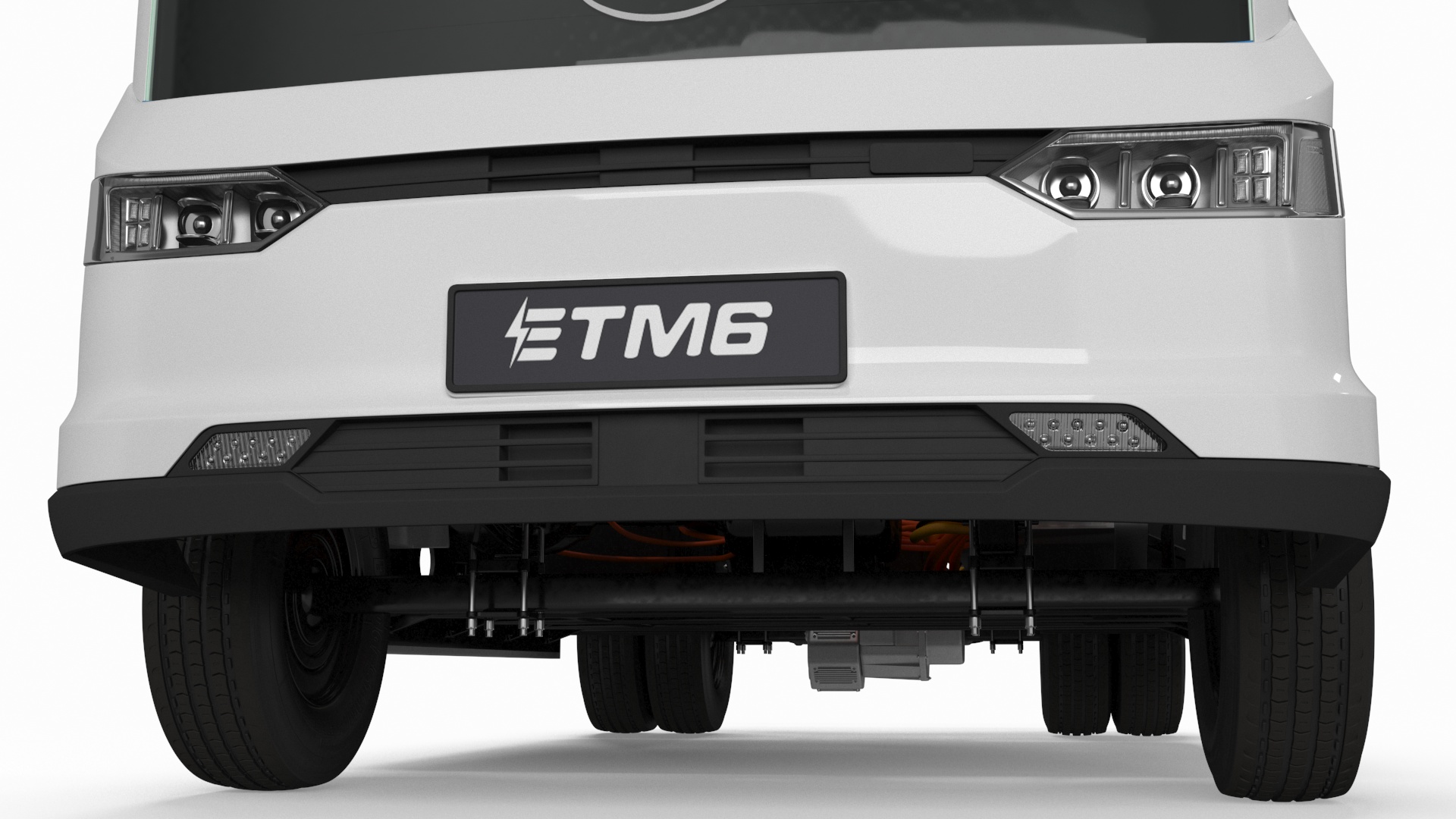3D Truck BYD ETM6 Chassis White model