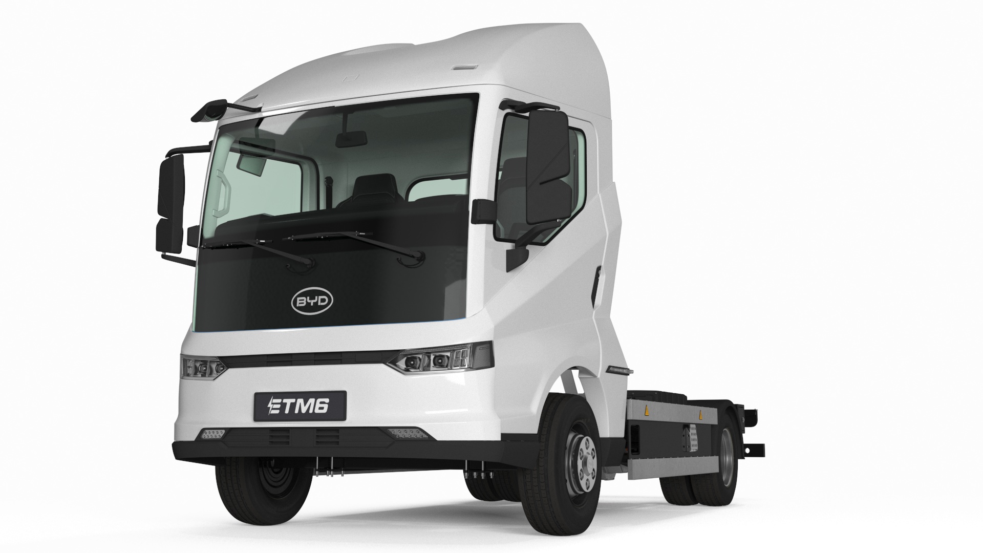 3D Truck BYD ETM6 Chassis White model