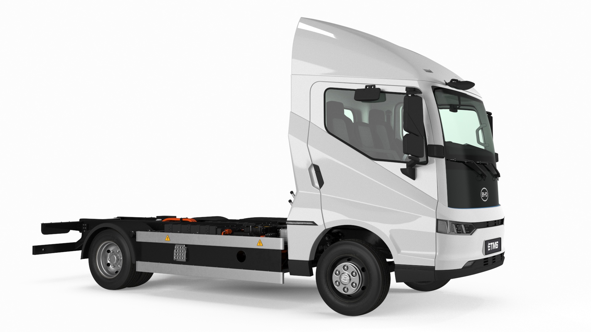 3D Truck BYD ETM6 Chassis White model