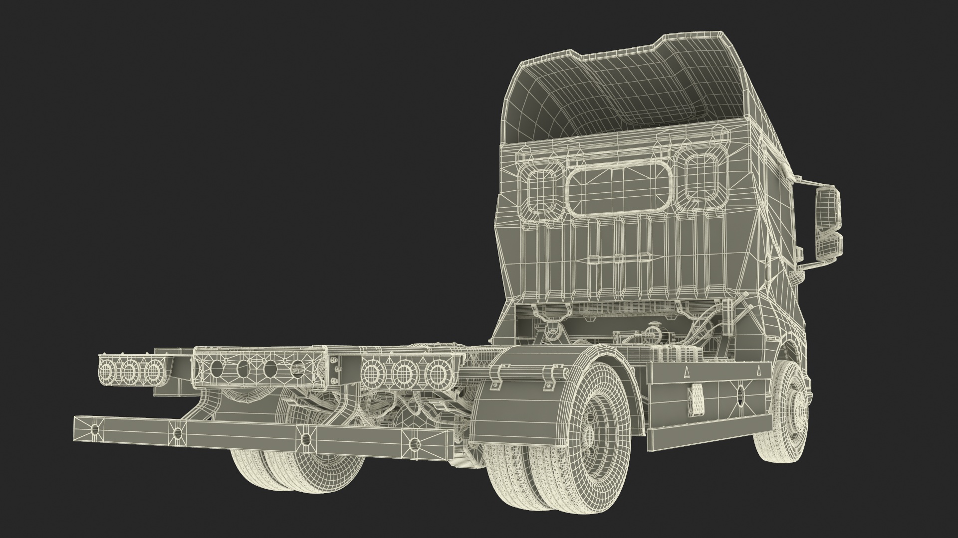 3D Truck BYD ETM6 Chassis White model