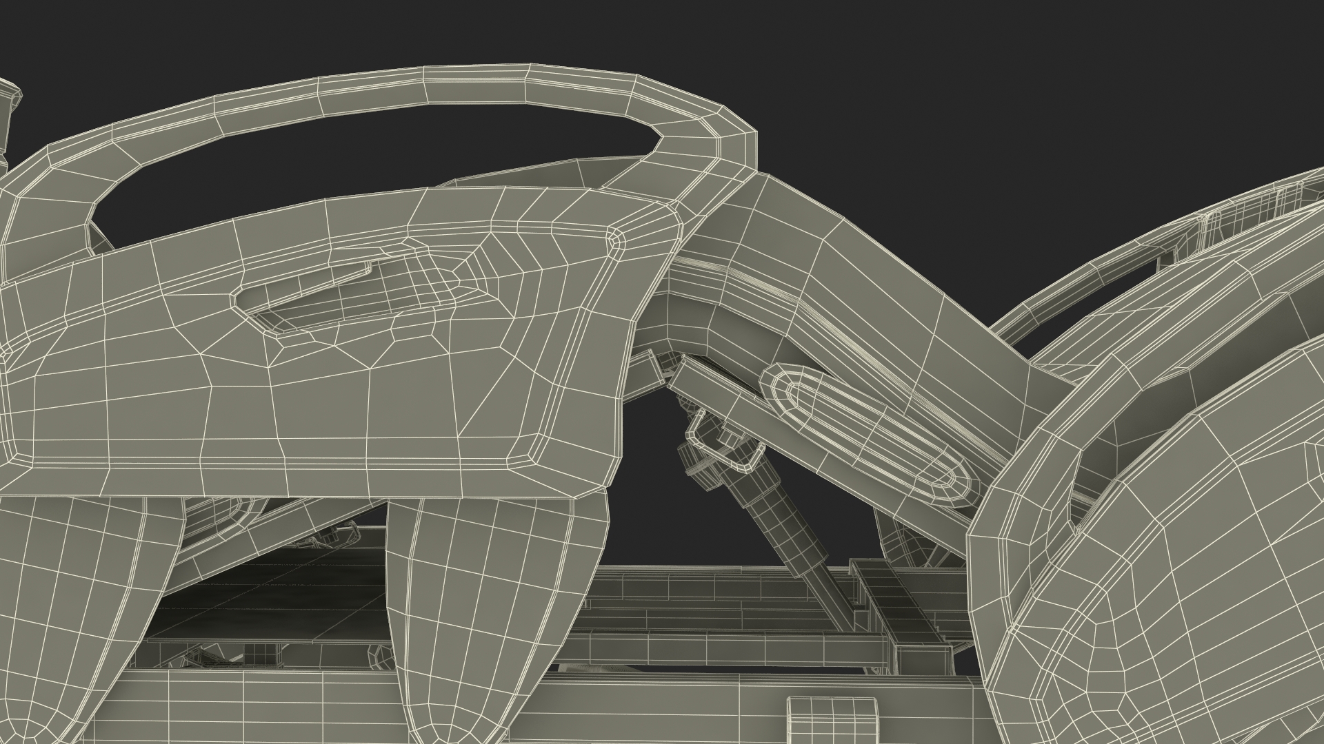 Stryker Procuity ZM Smart Hospital Bed Rigged for Cinema 4D 3D model