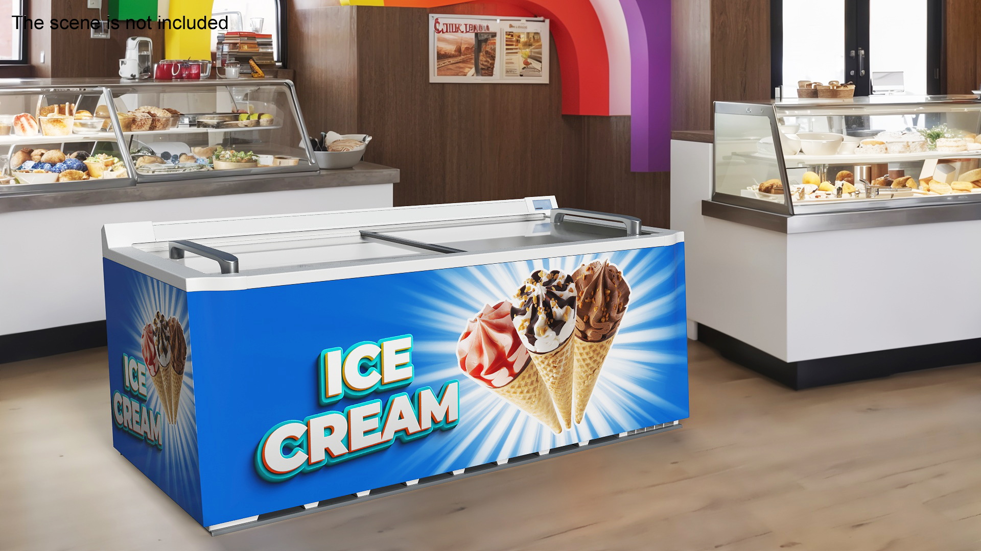 3D model Frosted Ice Cream Freezer
