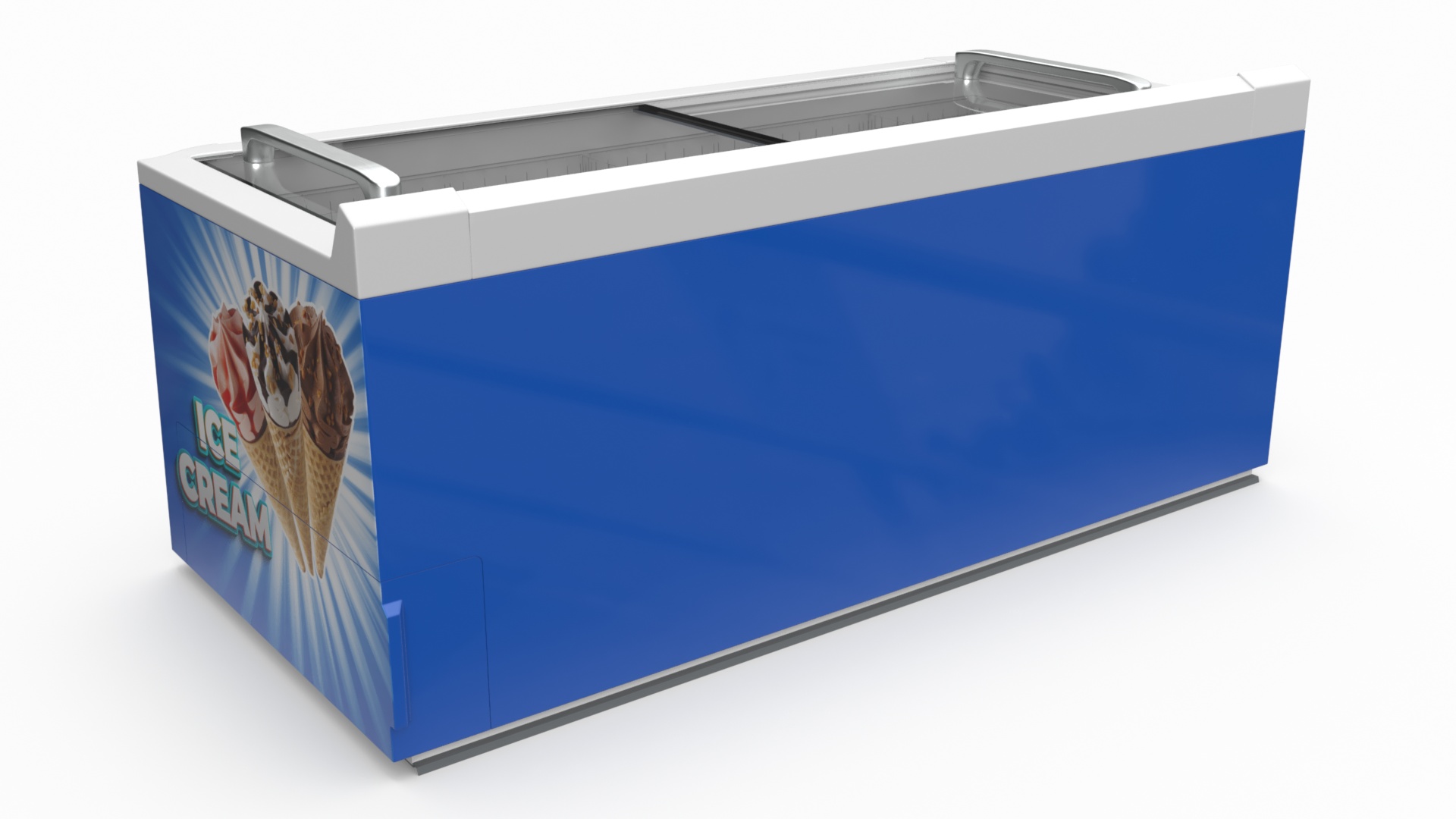 3D model Frosted Ice Cream Freezer