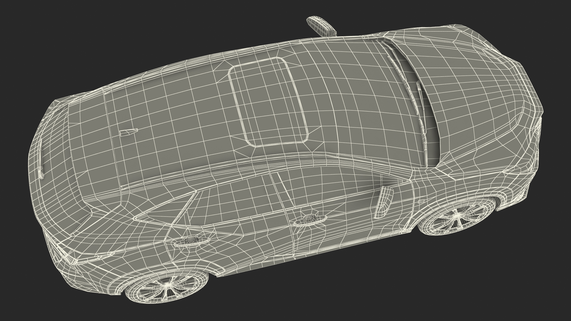 3D model Luxury Hybrid SUV White Simple Interior Rigged for Cinema 4D