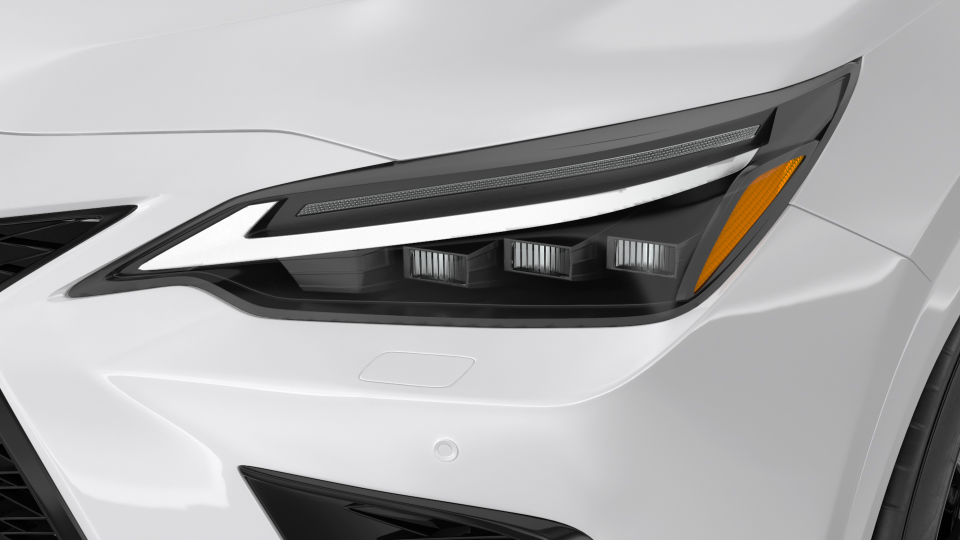 3D model Luxury Hybrid SUV White Simple Interior Rigged for Cinema 4D