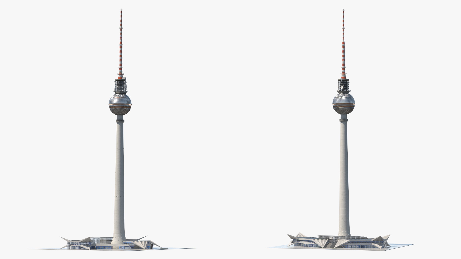 Television Tower Berliner Fernsehturm 3D
