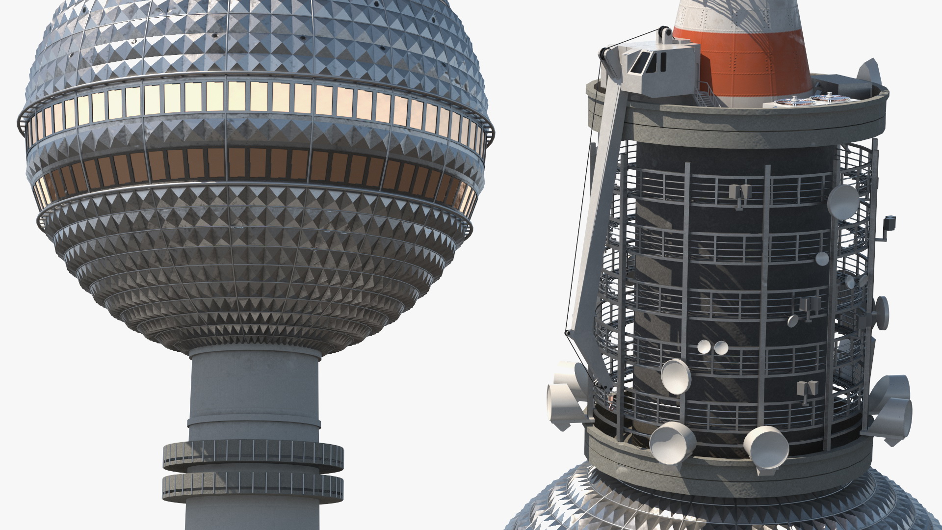 Television Tower Berliner Fernsehturm 3D
