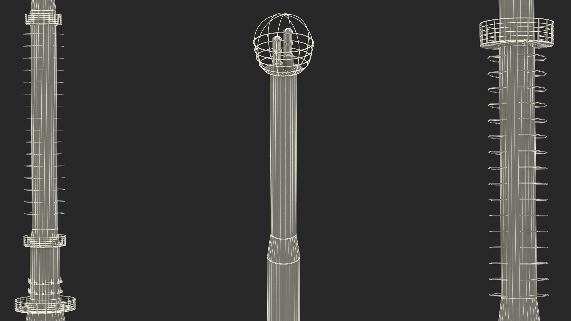 Television Tower Berliner Fernsehturm 3D