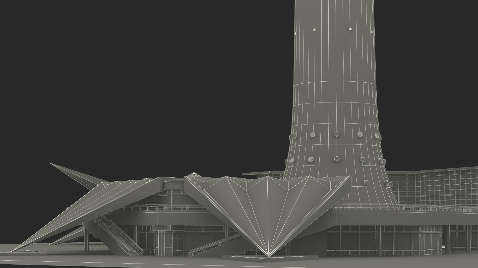 Television Tower Berliner Fernsehturm 3D