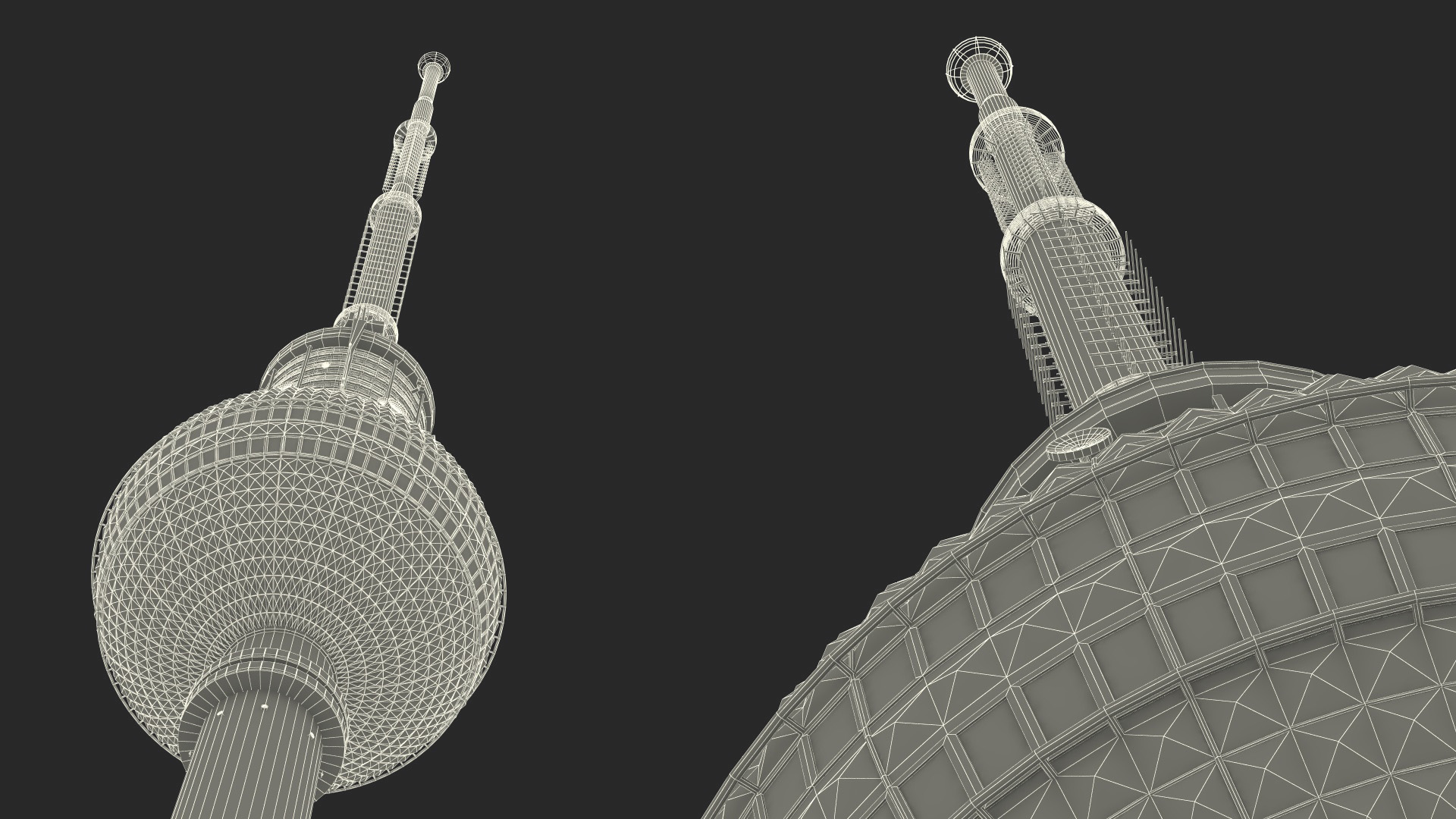 Television Tower Berliner Fernsehturm 3D