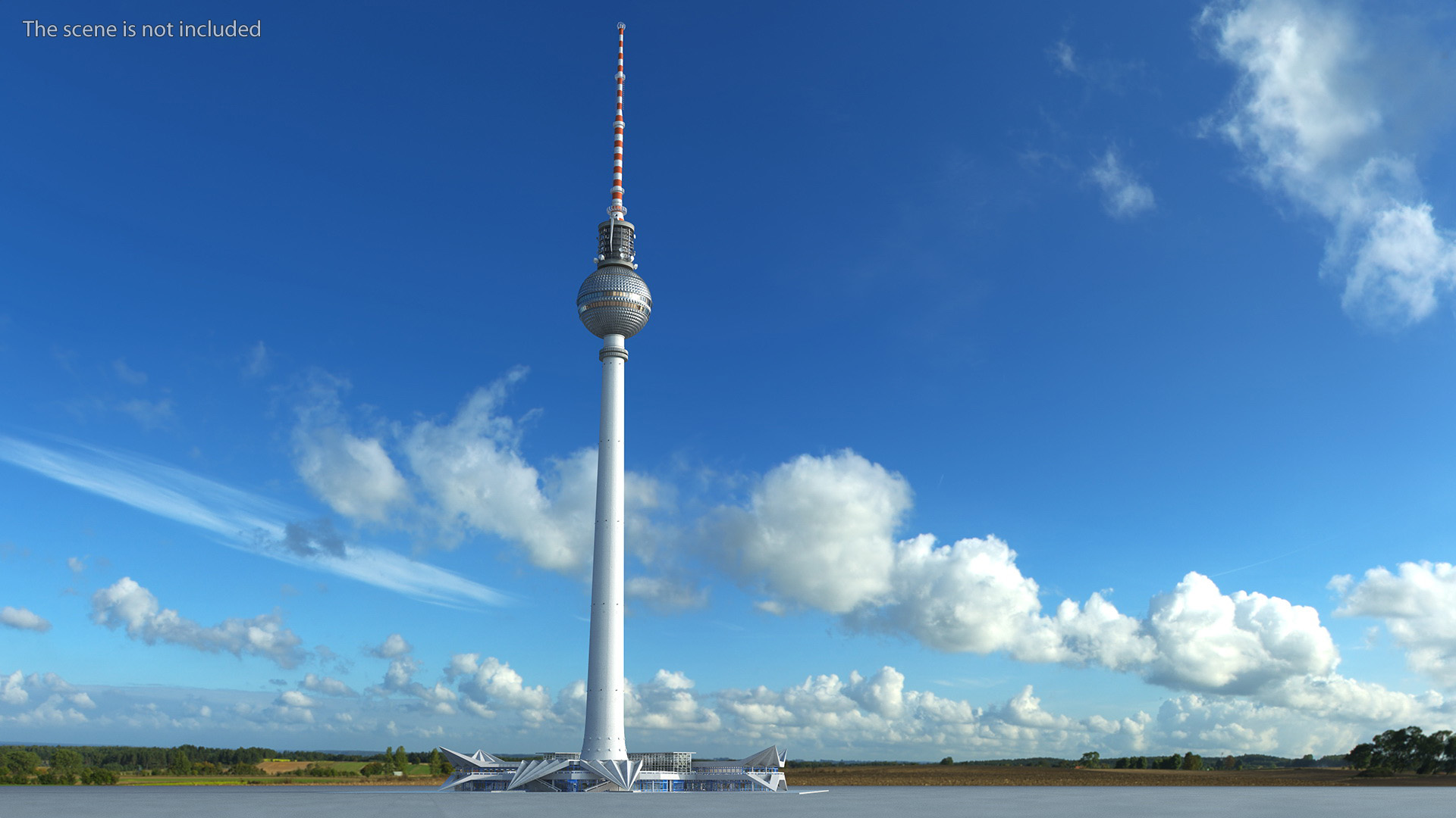 Television Tower Berliner Fernsehturm 3D