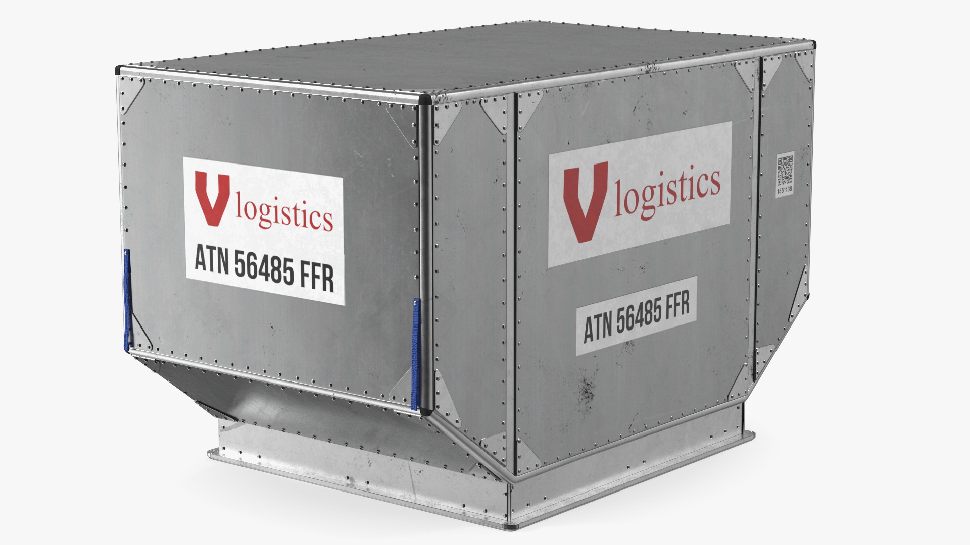 Old Airport Cargo Container 3D