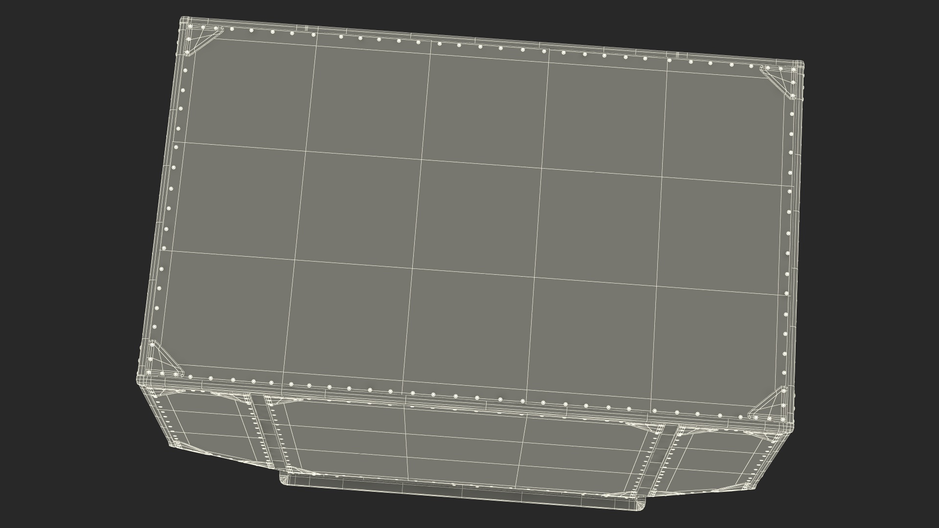 Old Airport Cargo Container 3D
