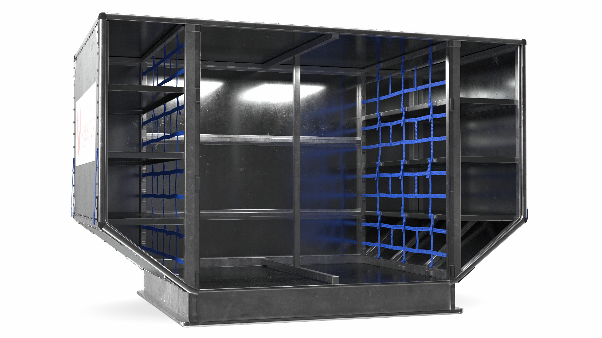 Old Airport Cargo Container 3D