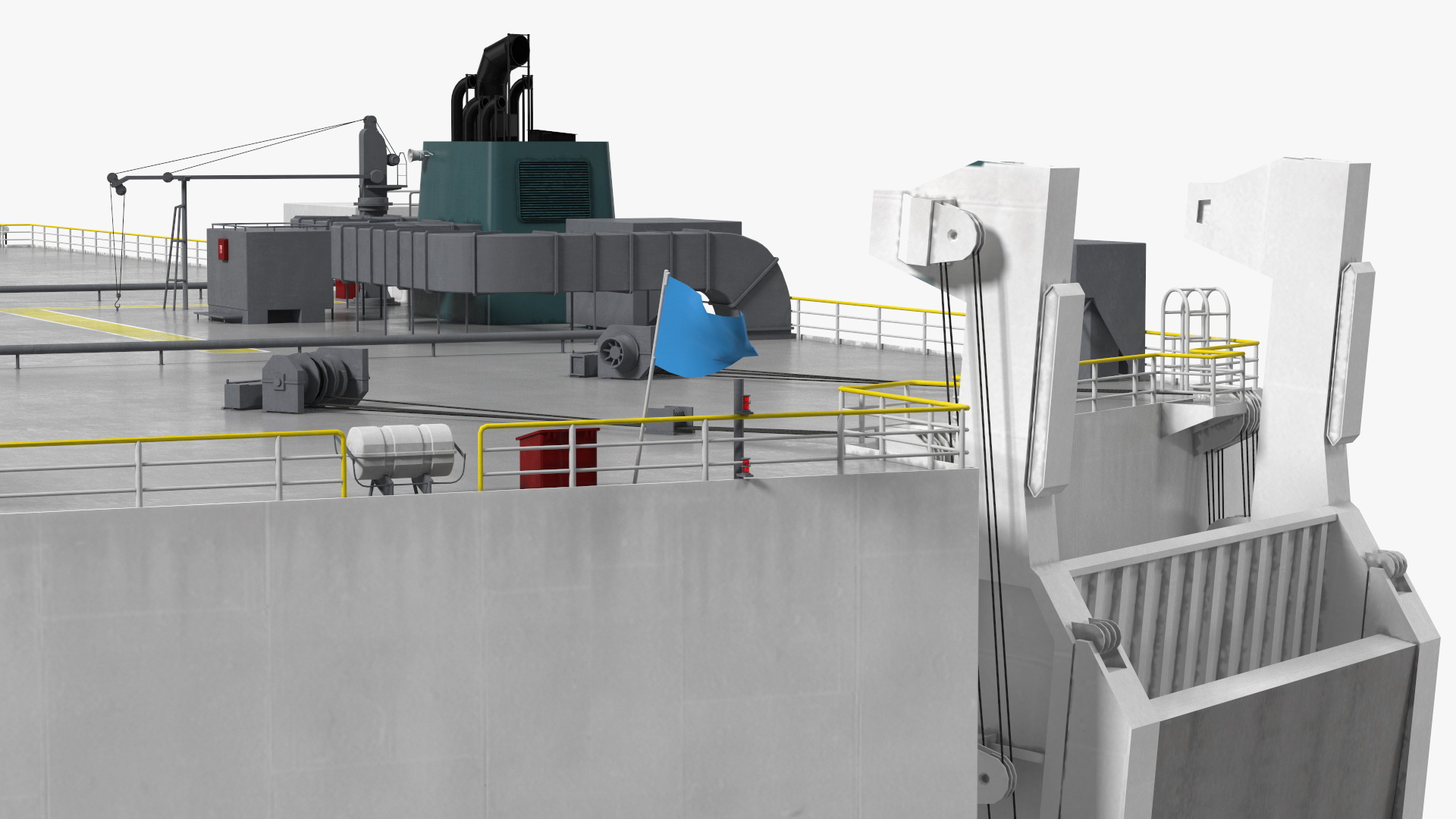 Car Carrier Cargo Ship Rigged 3D model