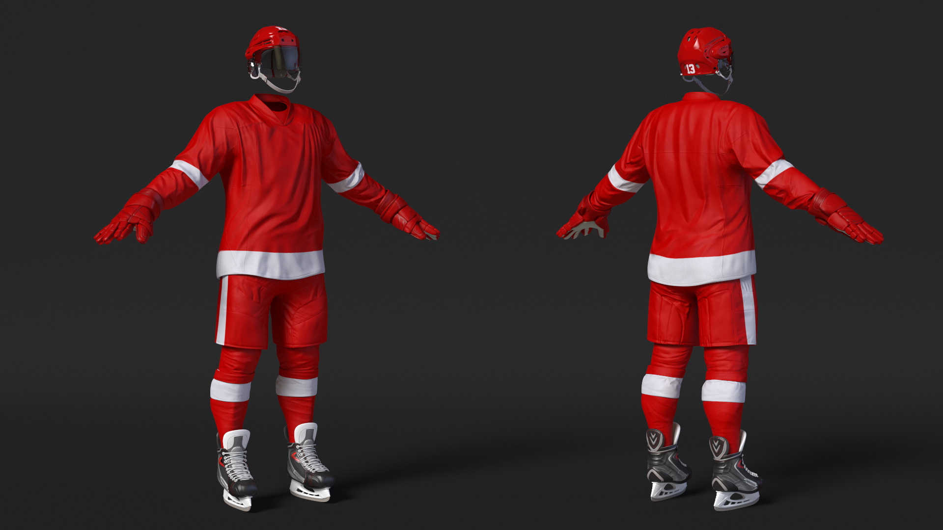 Equipment for Ice Hockey 3D model