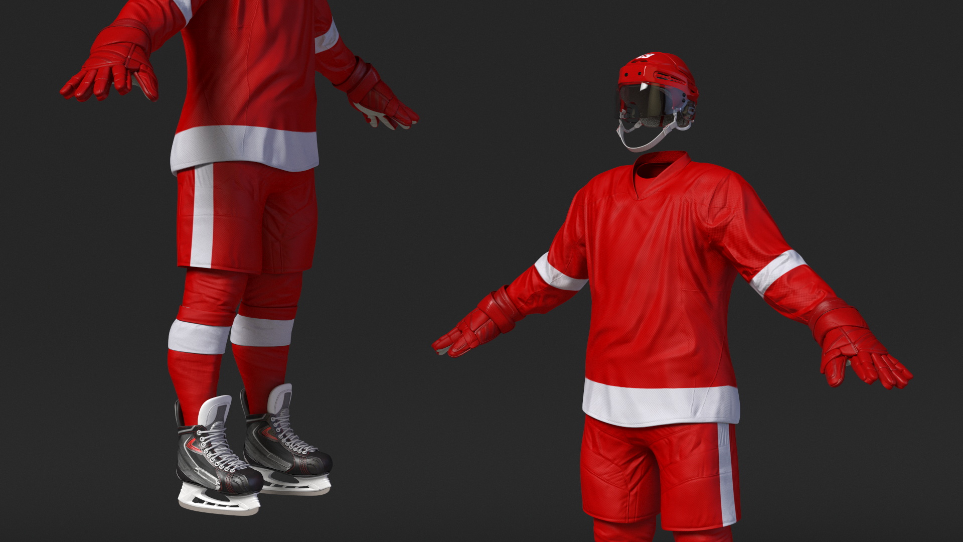 Equipment for Ice Hockey 3D model