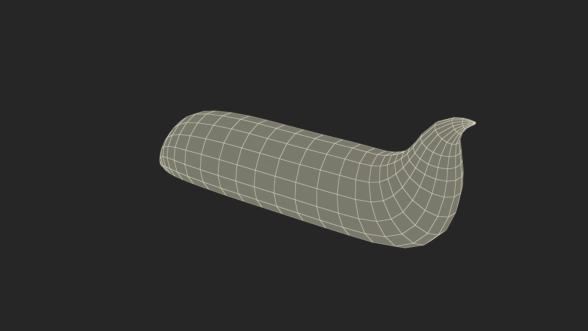 3D Toothpaste Squeezed Portion White model