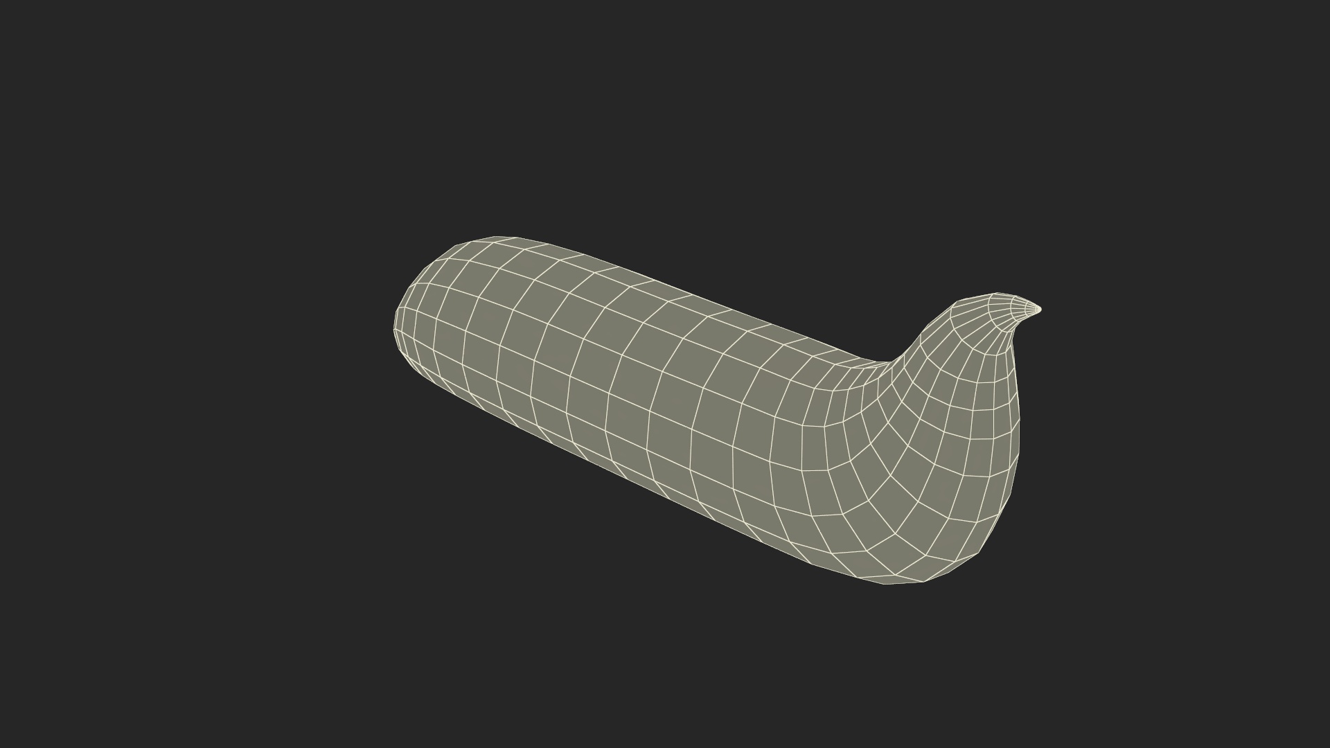 3D Toothpaste Squeezed Portion White model