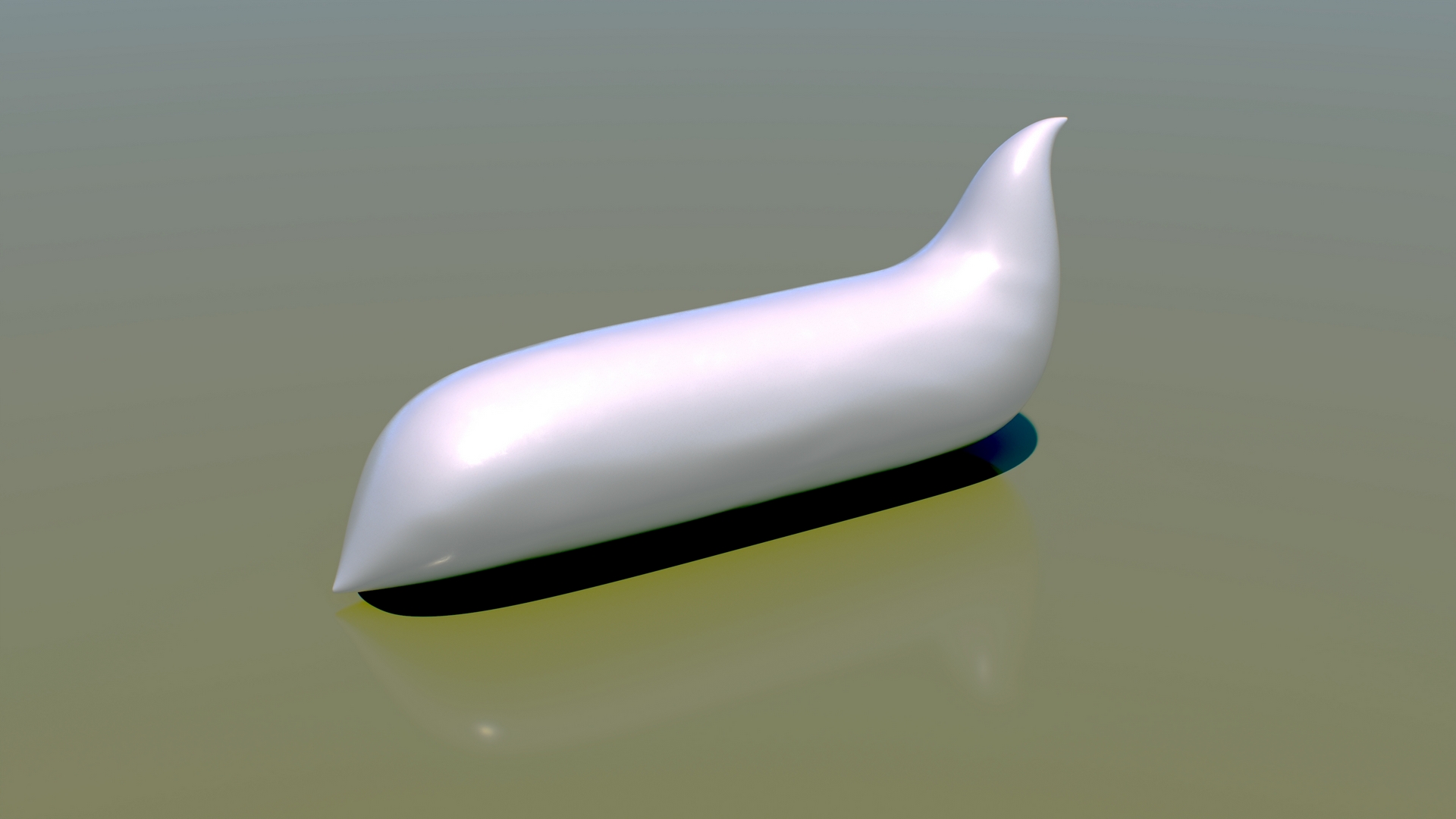 3D Toothpaste Squeezed Portion White model