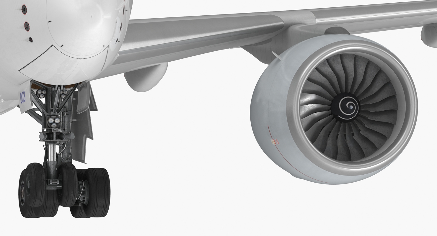 3D Airbus A350 800 Qatar