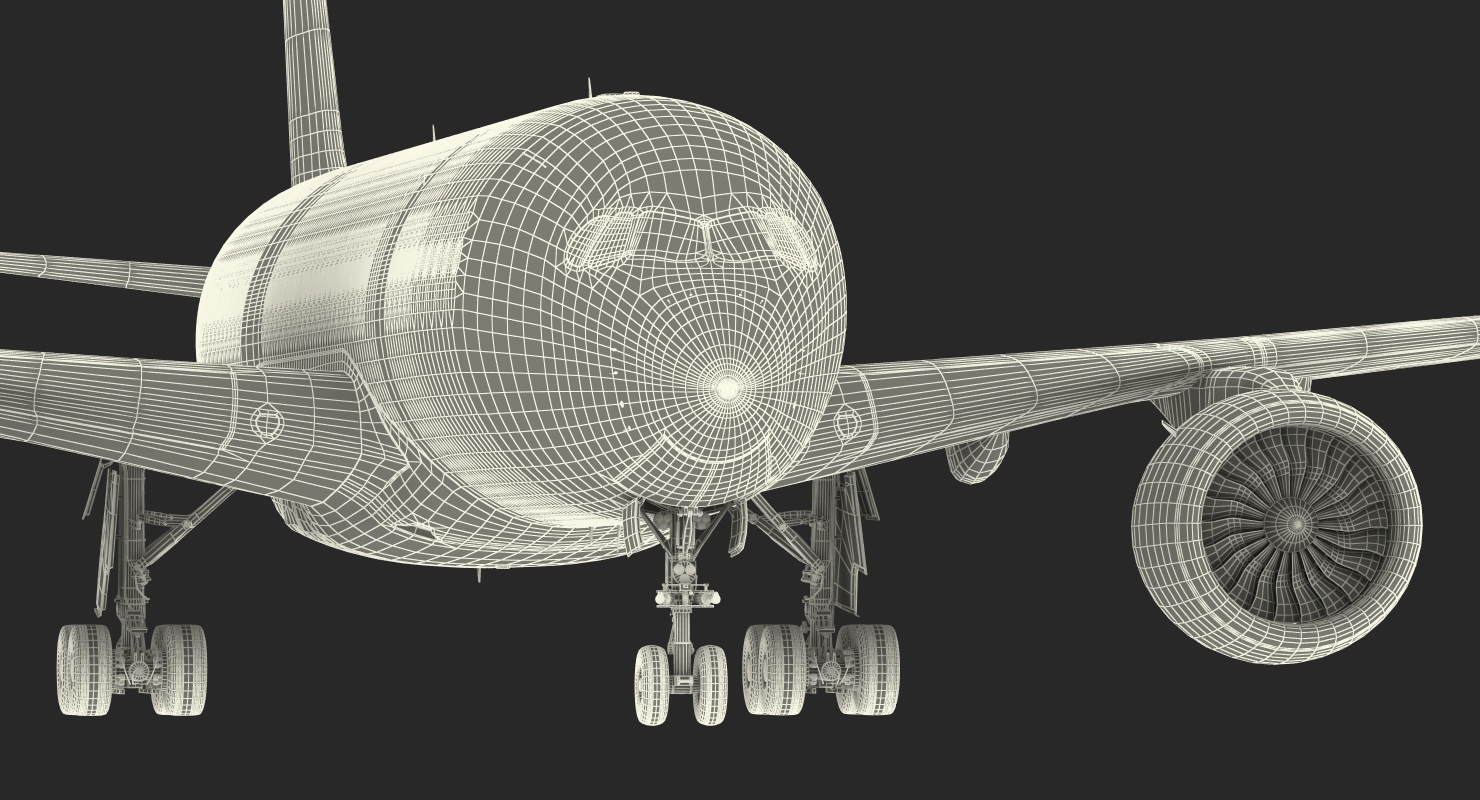 3D Airbus A350 800 Qatar