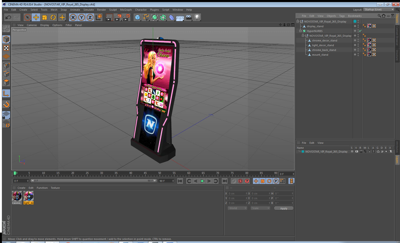 3D model NOVOSTAR VIP Royal 265 Display