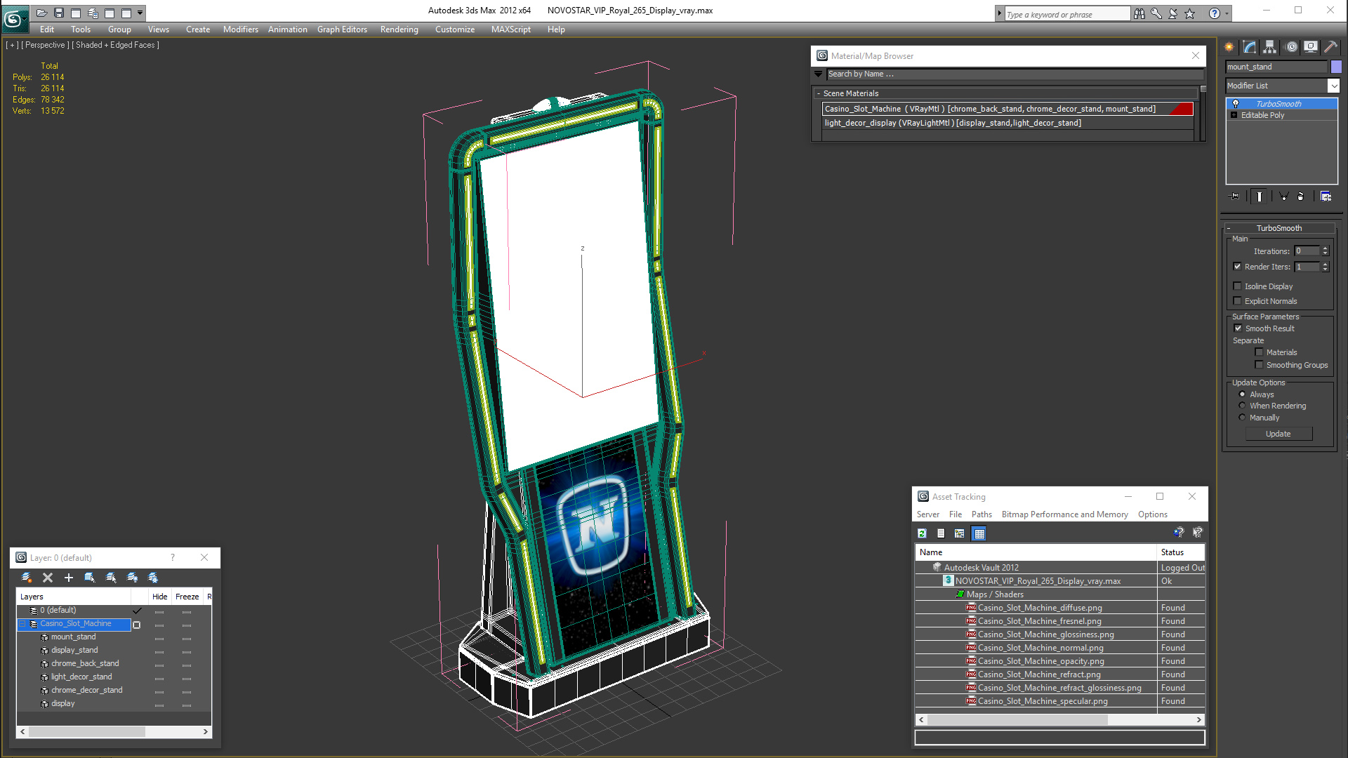 3D model NOVOSTAR VIP Royal 265 Display