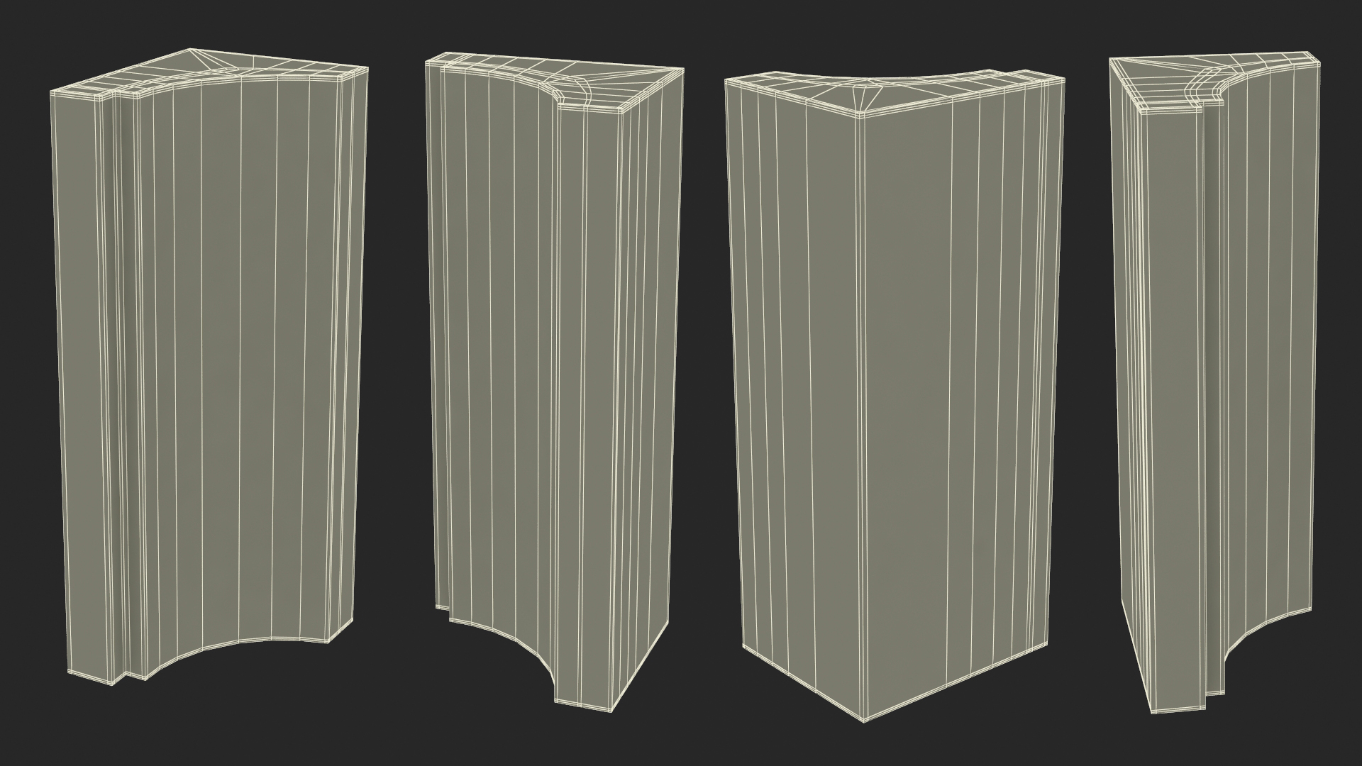 3D model Architectural Molding Gypsum Type 8