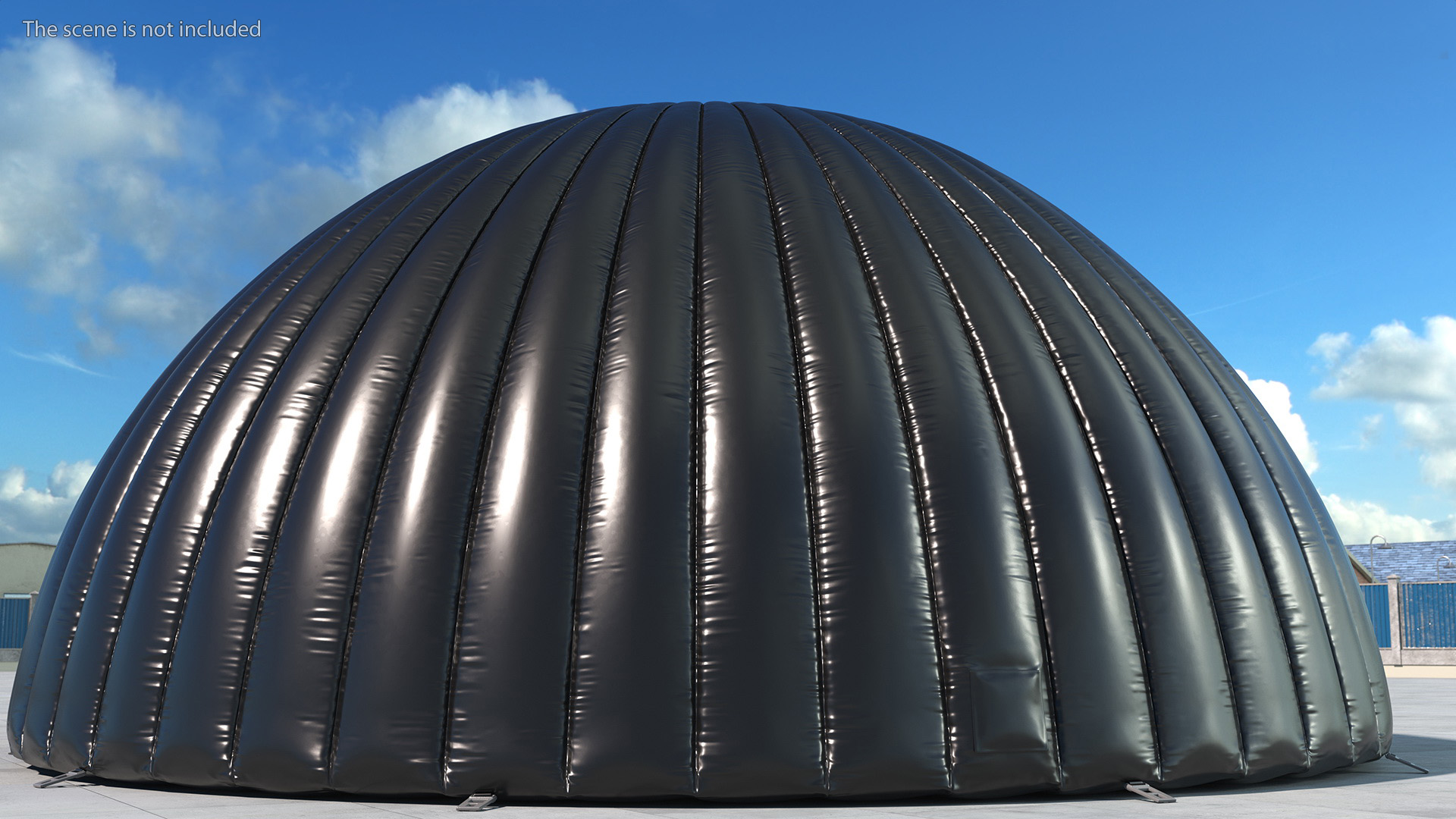 Durable Igloo Dome Tent Black 3D model