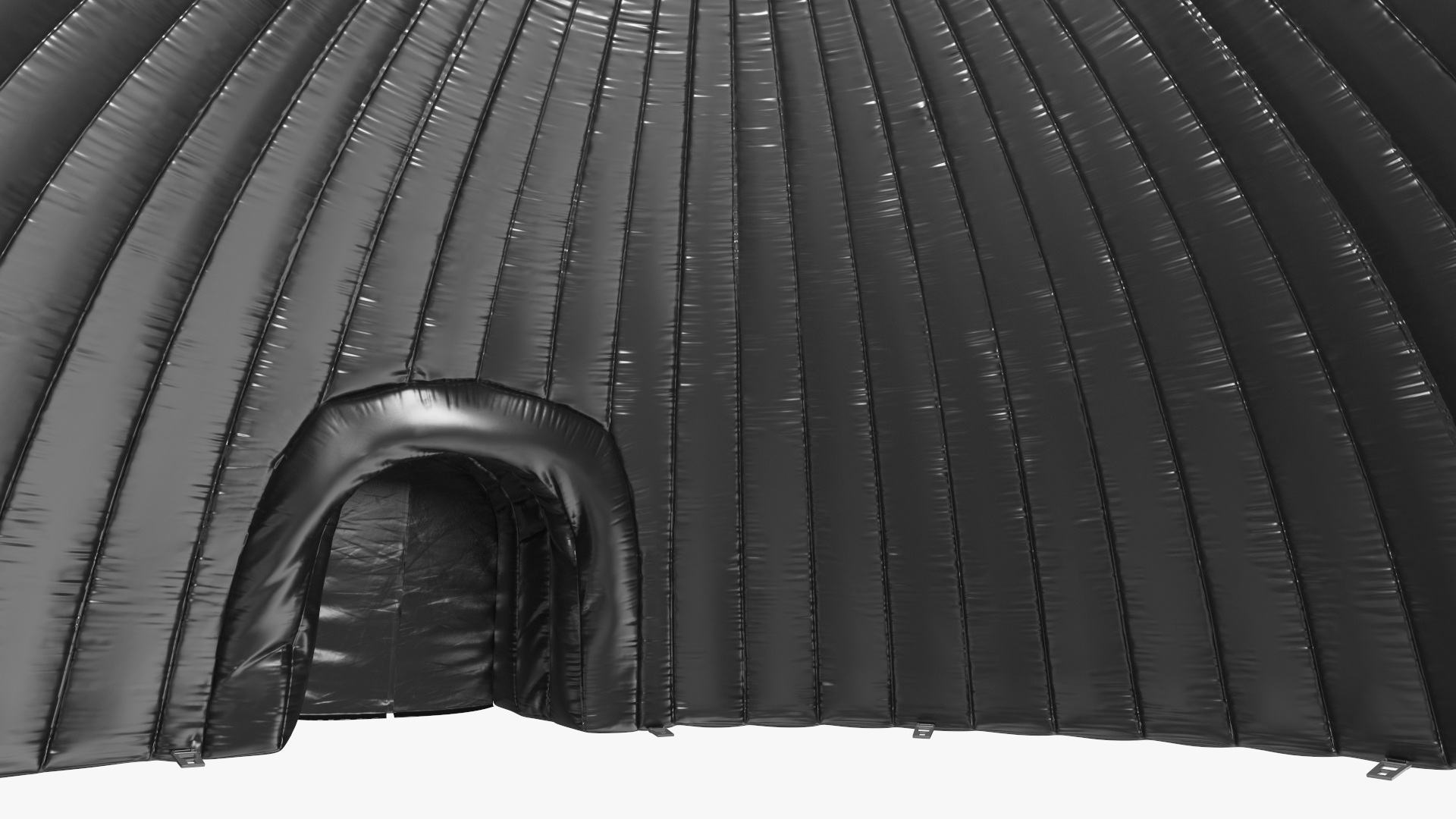 Durable Igloo Dome Tent Black 3D model